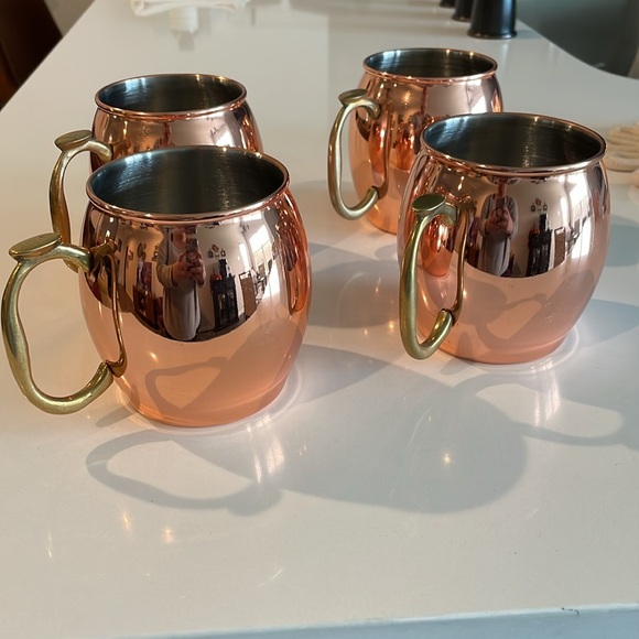 Set of 4 Copper Mule Mugs - Picture 2 of 3